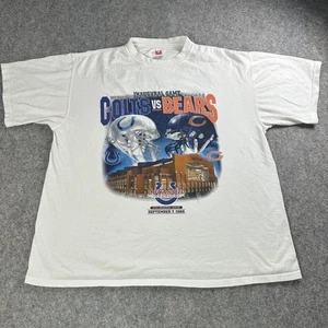 Indianapolis Colts Chicago Bears Shirt Mens XL White Lucas Oil Stadium Staff NFL - Picture 1 of 11