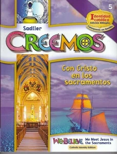 Sadlier-Creemos-Identidad católica-Workbook We Believe Bilingual-Gr 5-NO WRITING - Picture 1 of 2