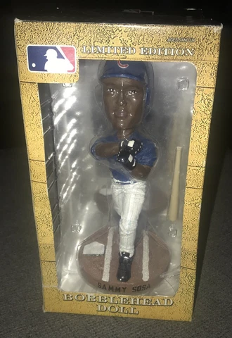 Rare Sammy Sosa Chicago Cubs Hand Numbered Limited Edition Bobble Head Cover