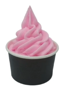 Display Fake Food Prop Soft Servieren Erdbeere Eis In Tasse - Bild 1 von 2