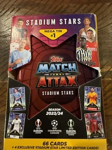 New Topps Champions League Match Attax 2023/2024 – Stadium Stars Mega Tin #1 - Picture 1 of 4