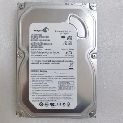 Seagate Barracuda 7200.10 80GB ️ Ultra 3.5" HDD ST380215A, Reliable Storage - Image 1 of 3