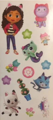 ROOMMATES GABBY'S DOLLHOUSE friends wall sticker 14 peel stick decals Cats Netflix cartoon