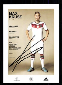 Tarjeta de autógrafo Max Kruse DFB 2014 2a tarjeta original firmada + A 104524 - Imagen 1 de 2