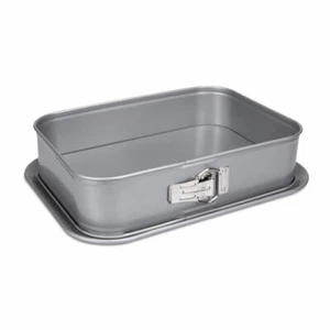 Städter We Love Baking Springform Rechteckig Kuchen Backform Silber 33 x 23 cm - Bild 1 von 7