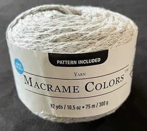 Loops & Threads MACRAME COLORS Yarn GRAY# CD-06, 10.5 oz. - Picture 1 of 8