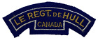 Le Regt. De Hull Canada Cloth Shoulder Flash / Patch  (B5218)