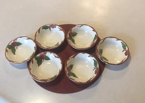 FRANCISCAN APPLE FRUIT BOWLS 5 7/8" (6) ENGLAND - Picture 1 of 5