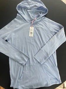 YOUTH VINEYARD VINES BLUE LONG SLEEVE HOODED T-SHIRT SIZE XL 16 NWT NEW WITH TAG - Picture 1 of 7