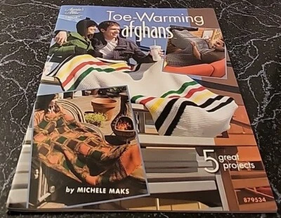 EI4 ANNIE'S ЧЕРДАК 2009, СОГРЕВАЮЩИЙ НОСОК АФГАНЦЫ КРЮЧКОМ УЗОР ЛИСТОК - Изображение 1 из 4