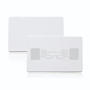 UHF Card RFID ISO18000-6C 860~960MHZ Alien H3 Plastic blank White -100pack - Picture 1 of 6