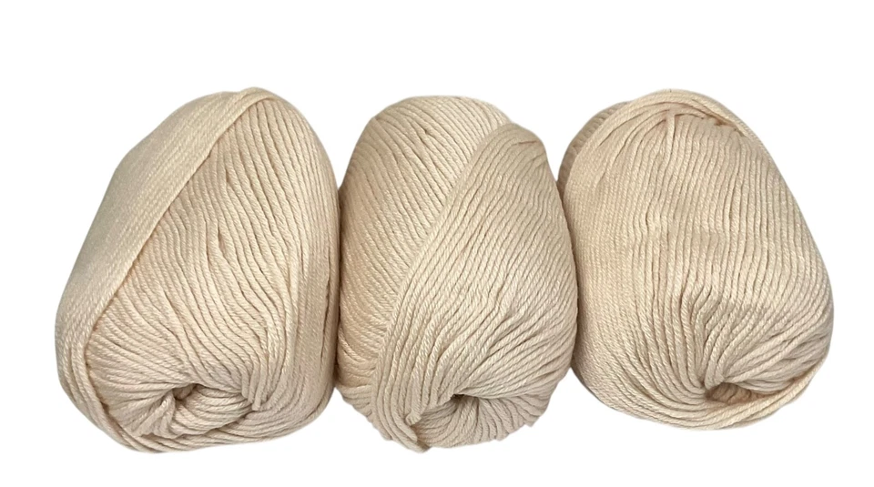 Lot Of 3 Silk Blend Yarn Light Peach 60 Silk 10 Cashmere 30 Wool 50gm Skien Soft - Image 1 of 1