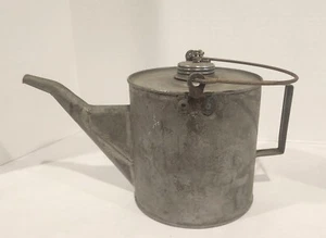 Antique Southern Pacific SP CO Railroad Oil Kerosene Metal Can With Spout Handle - Picture 1 of 22