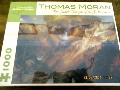 BN SEALED THOMAS MORAN THE GRAND CANYON OF YELLOWSTONE 1,000 PCE JIGSAW PUZZLE - image 1 of 4