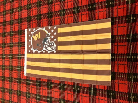 Brand New Washington Commanders flag 3 foot by 5 foot BLURRY Cover