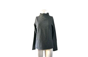 Suéter de cuello alto de algodón gris St Michael From Marks & Spencer para mujer - Imagen 1 de 5