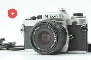 【PRESQUE COMME NEUF +】Appareil photo reflex argentique Nikon FE argent et série E 35 mm F2,5 du JAPON #833