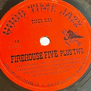 FIREHOUSE FIVE - Tiger Rag / The World Is Waiting For The Sunrise - 10" Record - Bild 1 von 5