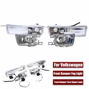 4Pcs Car Front Bumper Fog Light Turn Signal Lamp For VW Jetta MK3 Golf 1991-98 - Picture 1 of 7