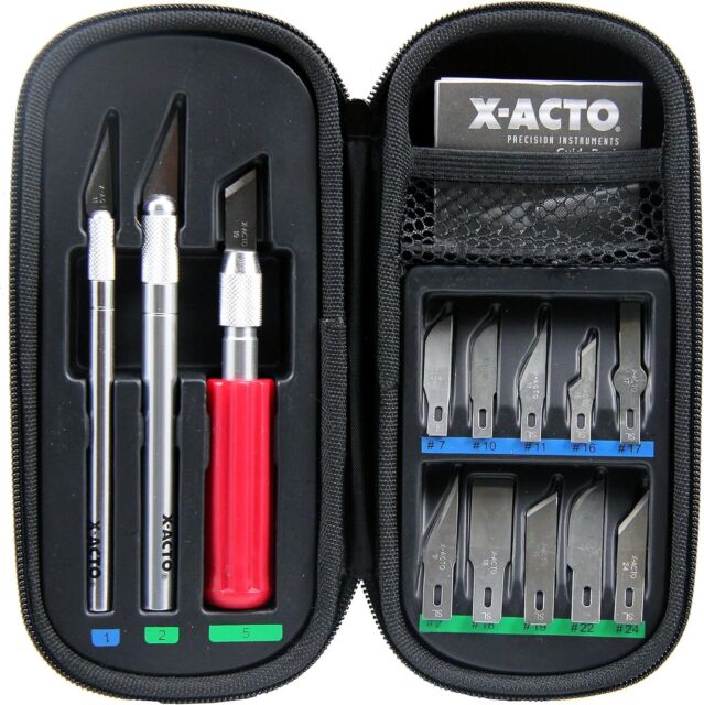 HTVRONT Craft Knife Set - 6 Pack Exacto Knife Set with Safety Cap, Use as  Pen Knife, Hobby Knife, Precision Knife, Paper knife, Exacto Knife for