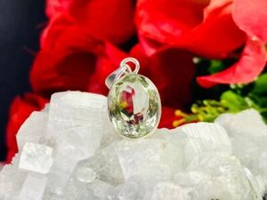 Good Looking Green Amethyst Gemstone 925 Sterling Silver Handmade Pendant - Picture 1 of 6