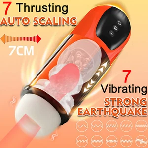 Masturbatori maschili lubrificanti automatici a mani libere tazza aspirante stroker - Foto 1 di 12