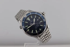 Omega Seamaster Pro SMP 300M 2265.80 Full Size 41mm Blue Wave Sword Hand Quartz - Picture 1 of 24
