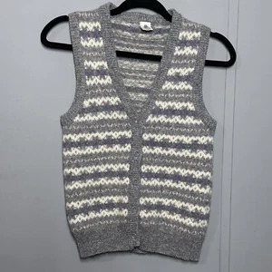 Vintage knitted Cosby inspired Fair Isle Wool sweater Vest See Measurement size - Picture 1 of 5