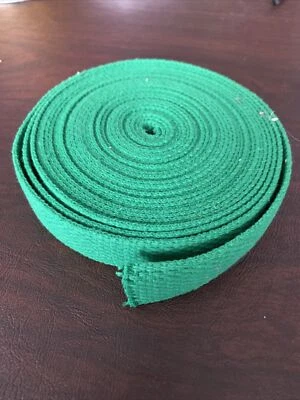 "Correas de algodón verde Kelly de 7 yardas 28"" nuevas de 1"" de ancho" Foto 1 de 3