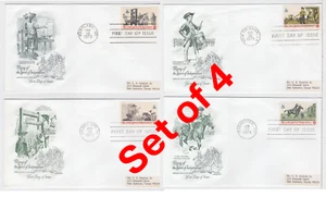 TurtlesTradingPost- Colonial Communications- 1973 FDC #1476-79 Artmaster- All 4 - Picture 1 of 3
