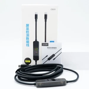 CB201 USB Cable 20V 5A 100W with power display Type-C Support Data Transit - Picture 1 of 4