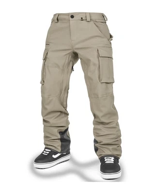 Volcom Nuevos Pantalones de Nieve Articulados para Hombre, Marrón Castaño, Pequeños Foto 1 de 4