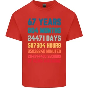 Camiseta De Algodón Ligera Para Hombre De 67 Años Cumpleaños 67 - Imagen 1 de 27