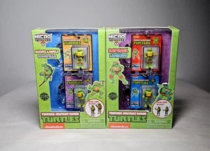 Nickelodeon TMNT Micro Figures Keychains Set Michelangelo Donatello Raphael Leo - Bild 1 von 5