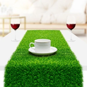 Grass Table Runner, 12" x 36" Easter Table Runner, Easte-Table- Decorations-I... - Picture 1 of 8