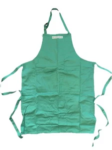 NEW Vintage WILLIAMS SONOMA Classic Solid Adult Apron GREEN Kitchen Cooking - Picture 1 of 6