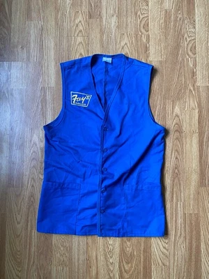 VTG 80s-90s Fays Drugs Store Workers Vest Blue Unisex Size M Made in Usa - Image 1 of 4