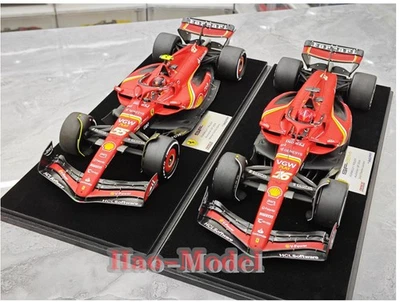 Looksmart 1:18 2024 Ferrari SF24 Leclerc F1 Resin Diecast Model Car Display Toys - Image 1 of 4