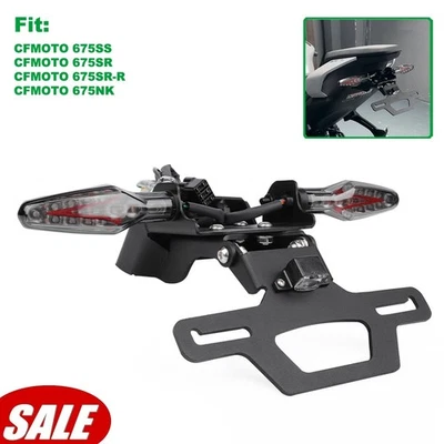 For CF-MOTO 675NK/SR-R/SR/SS Tail Tidy License Plate Holder w/ Rear Turn Signals - Image 1 of 3