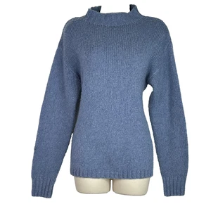 St. Agni Pullover Damen XS Merinowolle Kaschmir Stehkragen hinten offen zum Binden RWS - Bild 1 von 12