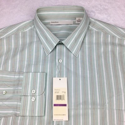 Perry Ellis Dress Shirt Mens XXL Green Tea Cotton/Rayon Blend NWT! - Image 1 of 4