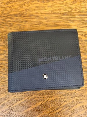 Mont Blanc Cartera Hombre Azul (4.53 x 0.59 x 3.54 pulgadas) MATERIAL: CUERO Vaco Foto 1 de 4