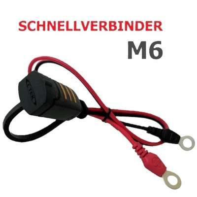 CTEK M6 Schnellkontakt Kabel 56260 für MXS5.0 MXS10 XC0.8 XS0.8 XS4003 MXS3.6 - Bild 1 von 3