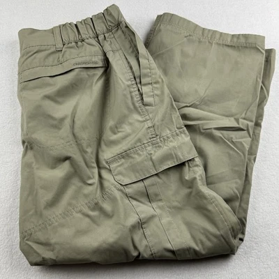 Craghoppers Kiwi Solar Dry Pants Cargo Hiking Walking Mens Large 30x25 Green - Image 1 of 4