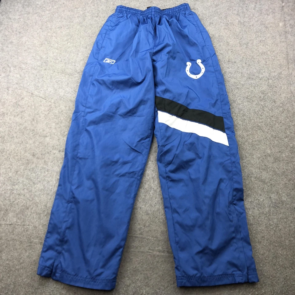 Pantalones Indianapolis Colts Niños Grandes NFL Fútbol Reebok Lateral Calentamiento Juvenil Foto 1 de 4