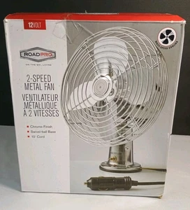 12V Heavy Duty (RoadPro *Autolüfter*) Metall-Verchromung-Edelstahl   - Bild 1 von 6