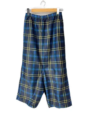 COMME des GARCONS Parte Inferior M Poliéster GRN Check s7p006 Foto 1 de 4