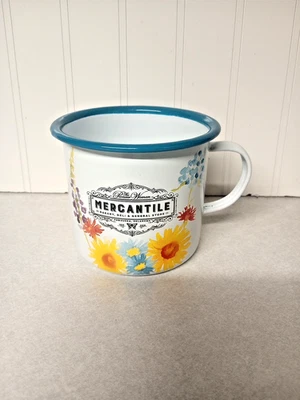 CANECA ESMALTADA ESTANHO MERCANTIL FEMININA PIONEIRA FLORAL - Imagem 1 de 4