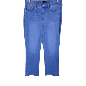 NYDJ Women's Pull-on Marilyn Ankle Pants - Solid Edgewater Blue Size 12 - Picture 1 of 2