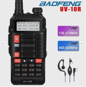 RADIO Baofeng UV-10R 10W Waterproof VHF UHF Ricetrasmettitore Comunicazione LED - Foto 1 di 20
